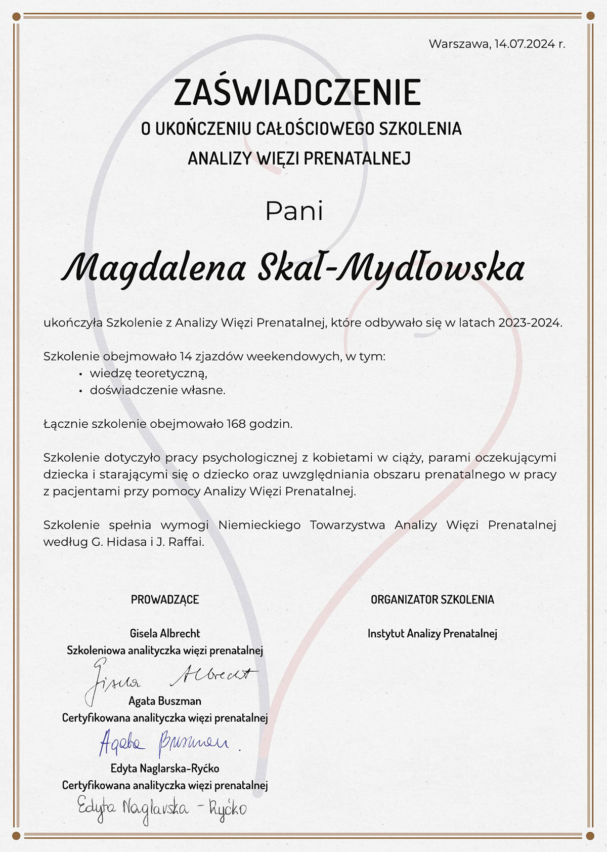 certyfikat